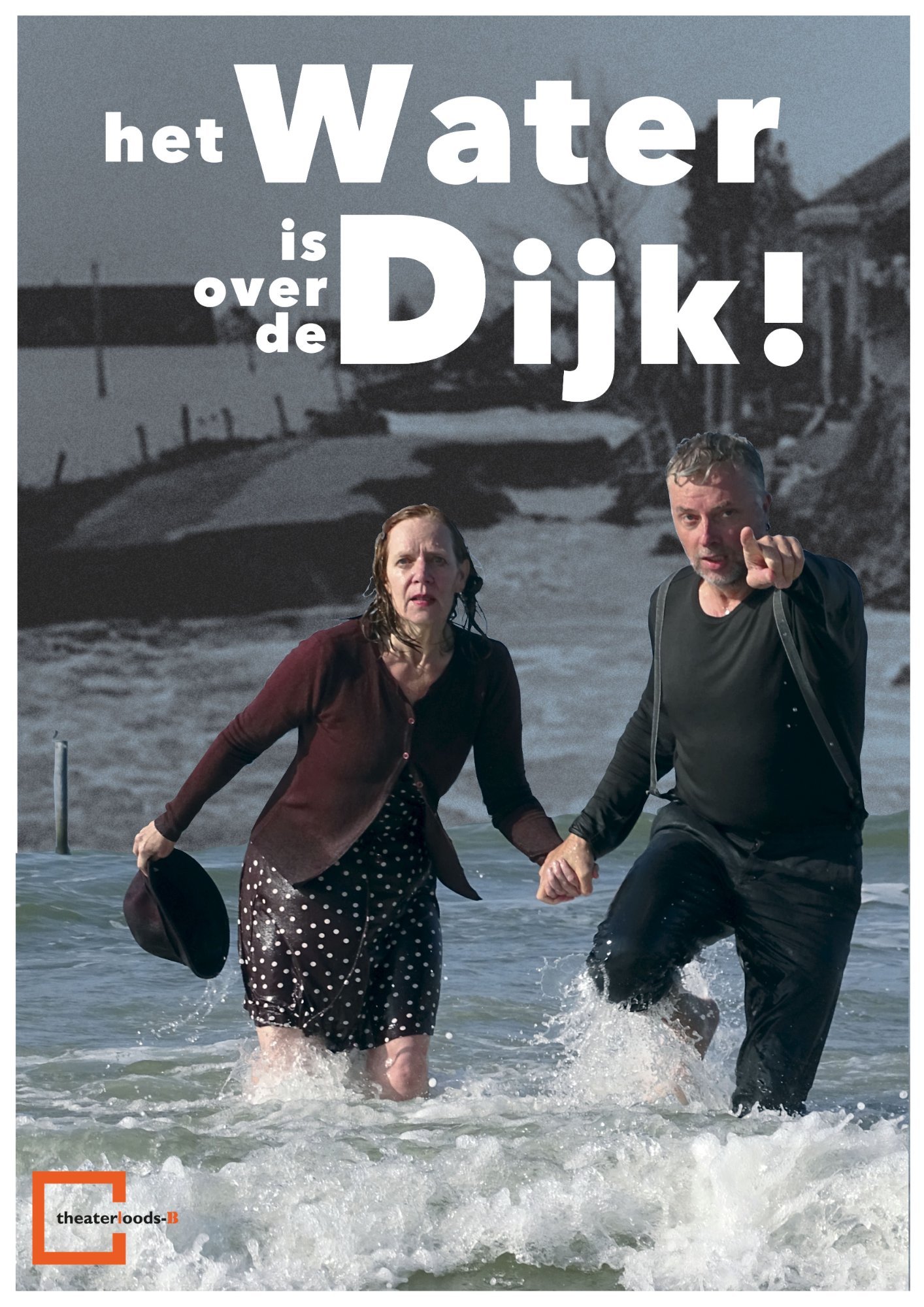 Het water is over de dijk